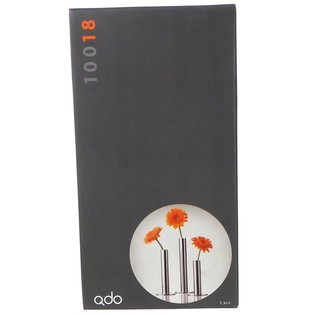 QDO - Vasi in Acciaio Inox per 1 Fiore, Set di 3 (1 set)