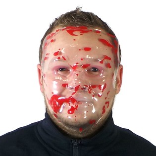 MASCHERA VISO INSANGUINATO (12 pz.)