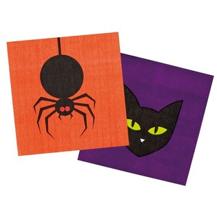 Set di Tovaglioli da 12 Pezzi - Modello: Ragno e Gatto (6 set)