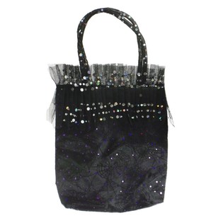 BORSA GIOCATTOLO CON BRILLANTINI E STAMPA RAGNATELA (6 pz.)
