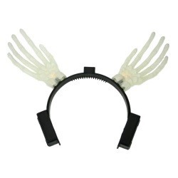 CERCHIETTO MANI DI SCHELETRO LUMINOSE (12 pz.)