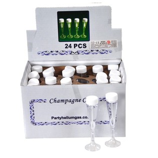 Bolle di Sapone a Forma di Calice di Champagne in Display (24 pz.)