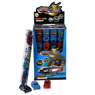 Set 4 macchinine giocattolo in tubo (16 pezzi)