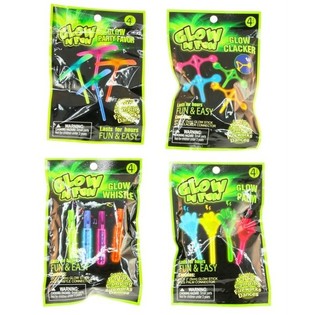 4 GIOCHI GLOW 'N ' FUN IN BUSTINA (24 pz.)