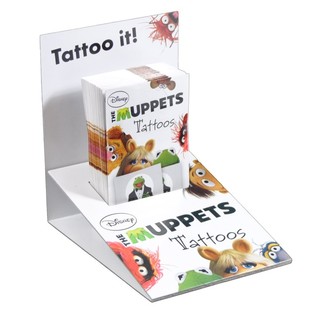Tatuaggi Disney in 2 pezzi in espositore - Modello: I Muppet (50 pz.)