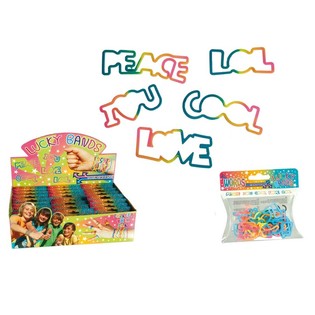 ***OFFERTA*** Braccialetti LUCKY BANDS per Bambini - Modello: PAROLE (24 pz)