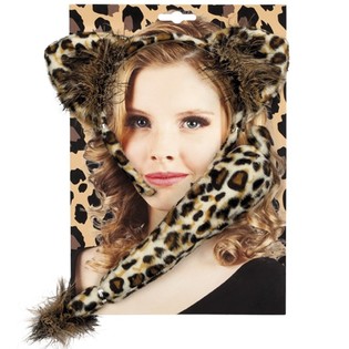 SET LEOPARDO - CERCHIETTO E CODA (6 pz.)