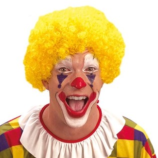 Parrucca da Clown Gialla (10 pz.)