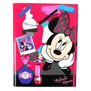 SET DI CANCELLERIA MAKE-UP DISNEY MINNIE MOUSE A FORMA DI LIBRO (3 pz.)
