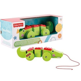 Fisher-Price Il Mio Primo Coccodrillo di Legno Snodabile (2 pz.)