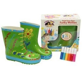 FUNKY WELLIES - COLORA I TUOI STIVALI - VERDE / TAGLIA: 30