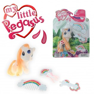 Unicorno MY LITTLE PEGASUS su scheda (24 pz.)