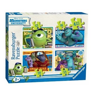 PUZZLE DISNEY PIXAR MONSTERS UNIVERSITY 4-IN-1 (6 pz.)