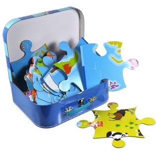Grande Puzzle Mappa del Mondo in Valigetta