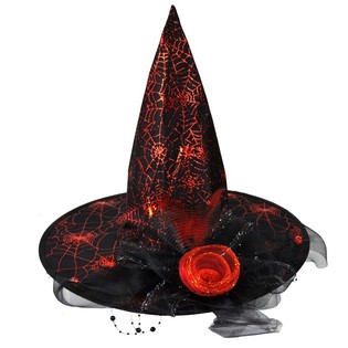 CAPPELLO DA STREGA CON FIORE ROSSO (3 pz.)