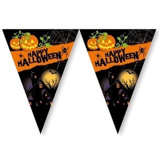 Ghirlanda di Bandierine Happy Halloween - 2,3 Metri (6 pz.)