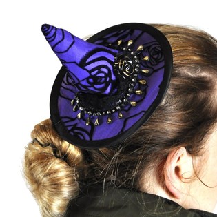 Mini Cappello da Strega con Molletta per Capelli (6 pz.)