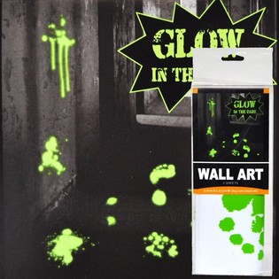 ADESIVI MURALI GLOW IN THE DARK - DECORAZIONE HORROR (6 pz.)