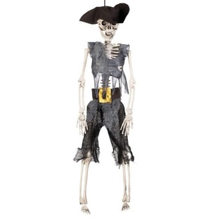 Scheletro da appendere: Capitano Pirata 40 cm (6 pz.)
