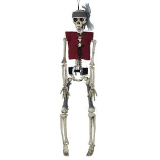 Scheletro da Appendere Pirata 40 cm (6 pz.) - Decorazione Halloween per Rivenditori