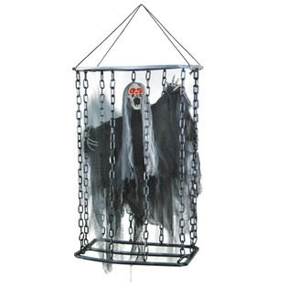 GRANDE CREATURA SOSPESA CON LUCE, SUONO E MOVIMENTO IN GABBIA 52 CM
