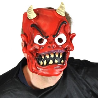 MASCHERA DA DIAVOLO FLESSIBILE (6 pz.)
