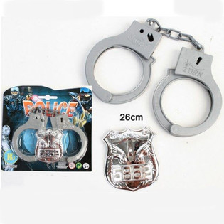 MANETTE DELLA POLIZIA E DISTINTIVO (24 pz.)