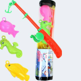 Gioco della Pesca con Canna da Pesca e Pesci (12 pz.)