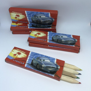 Matite Colorate Disney Cars - Set da 4 in Scatola (48 pz.)