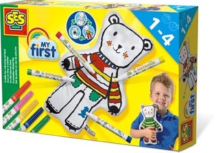 SES Creative My First - Orsacchiotto di peluche da colorare (1 pz.)