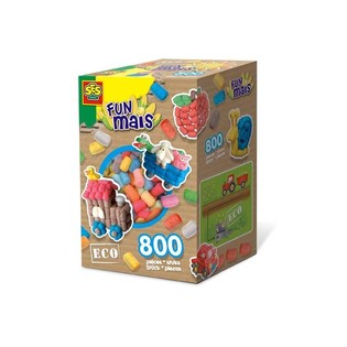 SES Creative Funmais Mix 800 Pezzi - Fiocchi di Mais Ecologici per Lavoretti