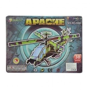 Grande Puzzle 3D – Elicottero Apache (3 pz.)