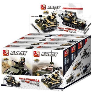 Sluban Carro Armato Militare o APC 8-in-1 M38-B0587 (1 Display / 8 pezzi)