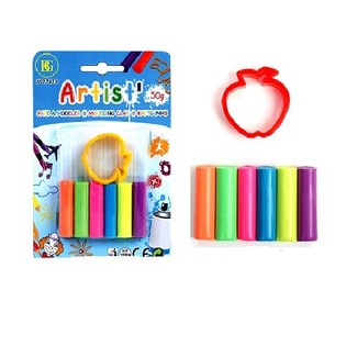 Plastilina 50g + Formina su scheda (24 pz.)