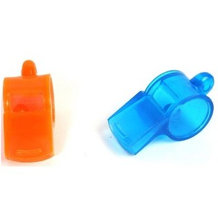 FISCHIETTI GRANDI TRASPARENTI, 5,5 cm (48 pz.)