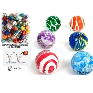 MIX PALLINE RIMBALZANTI - Ø 3.6 CM (48 pz)