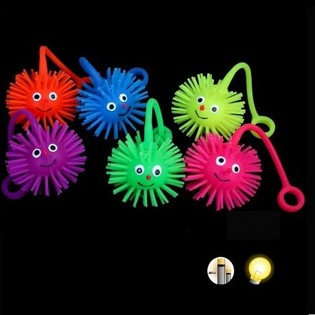 PALLINE PUFFER LUMINOSE CON CORDINO (24 pz.)