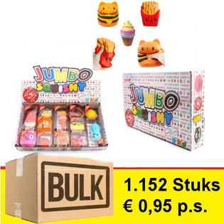 OFFERTA MEGA BULK - JUMBO SQUISNY in DISPLAY (1.152 pz.)