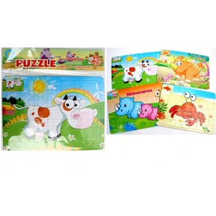 MIX PUZZLE DI ANIMALI, 26x19 cm. (24 pz.)