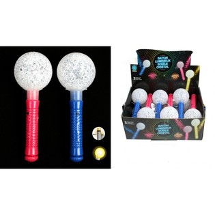 BASTONCINI LUMINOSI A LED CON PALLINA IN DISPLAY (12 pz)