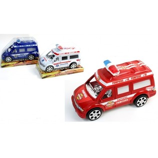 Veicoli Polizia e Ambulanza a Frizione in Blister (6 pz.)