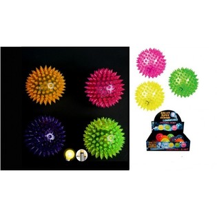 GRANDI PALLINE RIMBALZANTI LUMINOSE CON PUNTE (12 pz.)