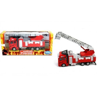 Grande Camion dei Vigili del Fuoco in Metallo Pull Back (2 pz.)