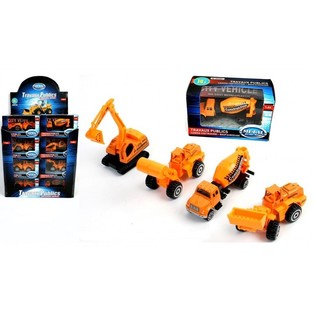 MIX DI VEICOLI DA CANTIERE IN METALLO PRESSOFUSO (24 pz.)