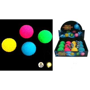 Grandi Palline Rimbalzanti in Cristallo Luminose &Oslash; 6,5 cm (12 pz)