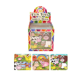 Puzzle Animali della Fattoria 13 x 12 cm in Display (108 pz)