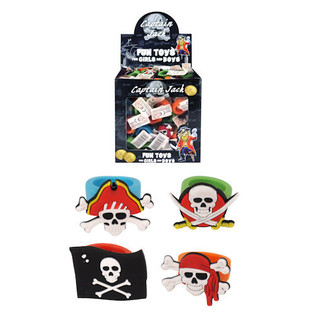 Anelli per Bambini Modello: Pirati Colorati in Espositore (156 pz.)