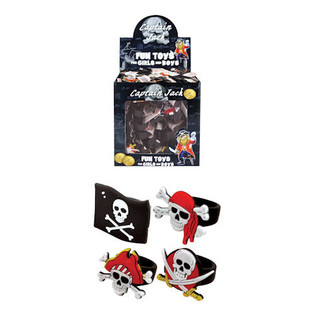 Anelli per bambini pirati in silicone (156 pz) - All'ingrosso