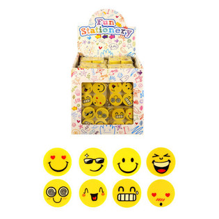 Gomme per cancellare: Set 4 gomme Smiley in display (120 pz.)