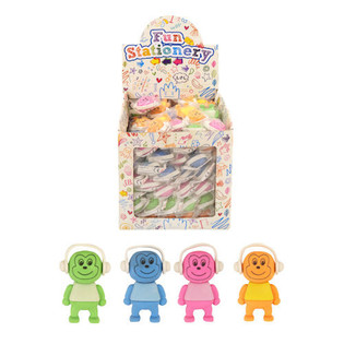 GOMME MODELLO: SCIMMIA CON CUFFIE IN DISPLAY (96 pz.)
